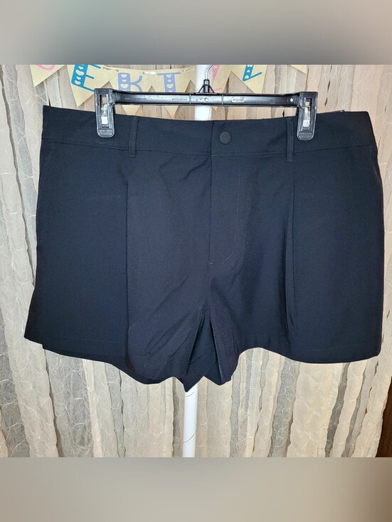 all in motion Pants - All In Motion Black High Rise Athletic Golf Shorts Elastic Waist Band Size XL
